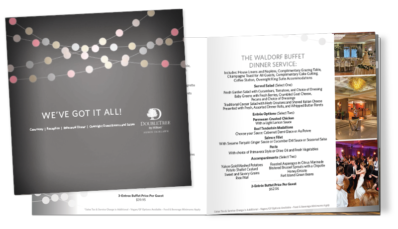 2024 DoubleTree by Hilton™ Akron Fairlawn wedding brochure